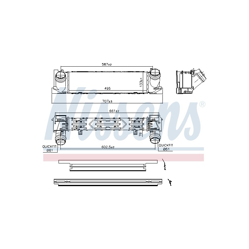 Intercooler Echangeur Radiateur Pour BMW Série 1 F20 F21 2 F22, F87 17517600530
