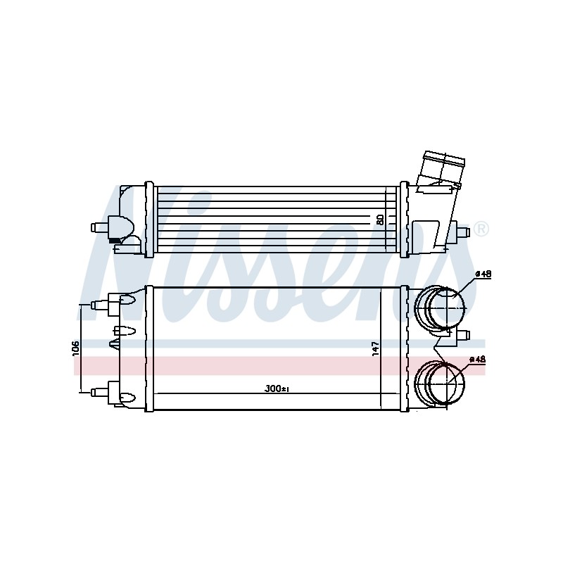 Intercooler Echangeur Radiateur Pour Ford B-Max Ecosport Fiesta VI KA 1722903