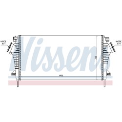 Intercooler Echangeur Radiateur Pour Opel Chevrolet Saab Vauxhall 1302647