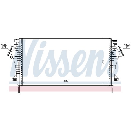 Intercooler Echangeur Radiateur Pour Opel Chevrolet Saab Vauxhall 1302647