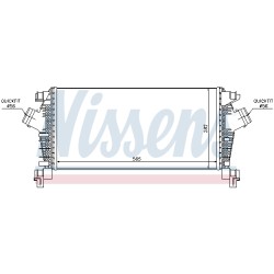 Intercooler Echangeur Radiateur Pour Opel Astra J - Cascada Vauxhall