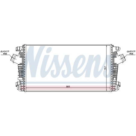 Intercooler Echangeur Radiateur Pour Opel Chevrolet Vauxhall 1302133 13267647