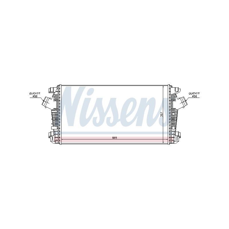 Intercooler Echangeur Radiateur Pour Opel Chevrolet Vauxhall 1302133 13267647