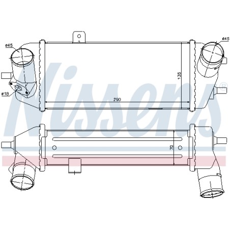 Intercooler Echangeur Radiateur Pour Hyundai i20 ix20 Kia Soul I Venga