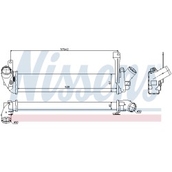 Intercooler Echangeur Radiateur Pour Renault Kangoo Nissan Kubistar 8200221885