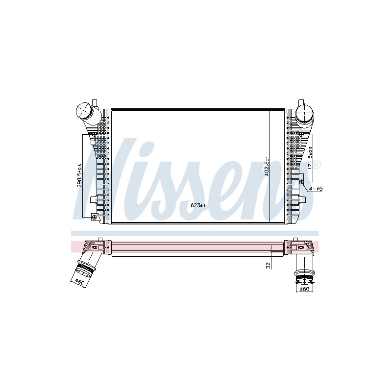 Intercooler Echangeur Radiateur Pour VW Audi Seat Skoda 1K0145803CG 3C0145805AP