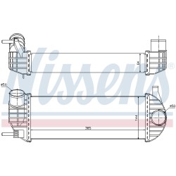 Intercooler Echangeur Radiateur Pour Renault Kangoo 8200382109 8200427469