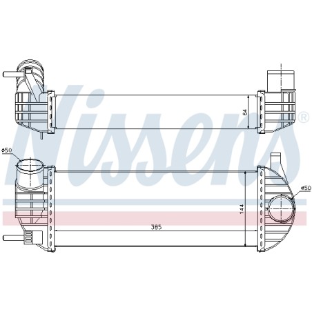 Intercooler Echangeur Radiateur Pour Renault Kangoo 8200382109 8200427469