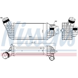 Intercooler Echangeur Radiateur Pour Peugeot Citroën C4 II DS 0384.P8 0384P8