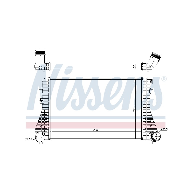 Intercooler Echangeur Radiateur Pour VW CC Passat Sharan Tiguan Seat Alhambra