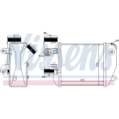 Intercooler Echangeur Radiateur Pour Audi A6 4F0.145.805E 4F0145805AF
