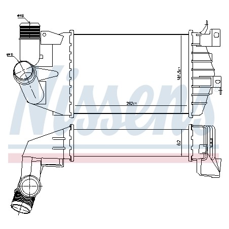 Intercooler Echangeur Radiateur Pour Opel Astra H Zafira B Family Vauxhall