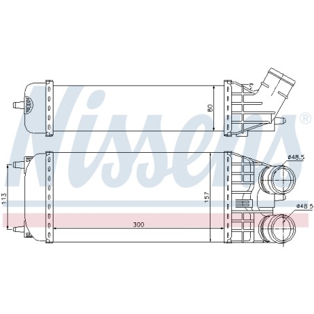 Intercooler Echangeur Radiateur Pour Peugeot Opel Citroën DS 0384.N8 0384.N7