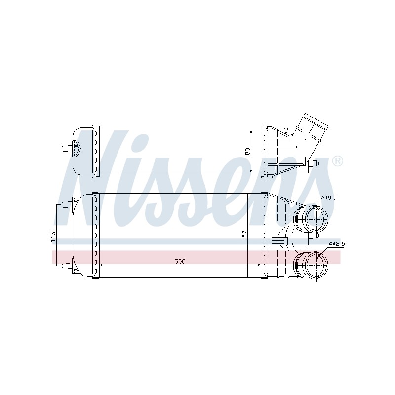 Intercooler Echangeur Radiateur Pour Peugeot Opel Citroën DS 0384.N8 0384.N7