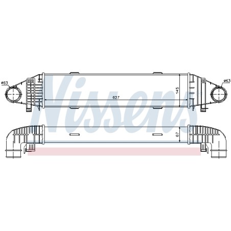 Intercooler Echangeur Radiateur Pour MERCEDES Classe C T-Model GLK