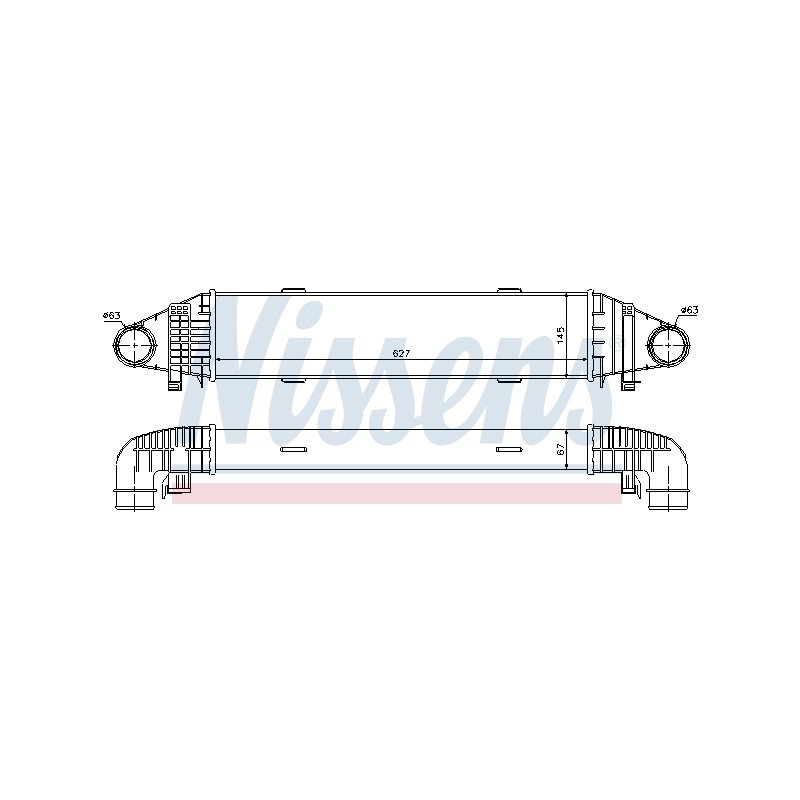 Intercooler Echangeur Radiateur Pour MERCEDES Classe C T-Model GLK