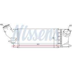 Intercooler Echangeur Radiateur Pour Peugeot 407 Citroën C5 III 0384.K8 E256086
