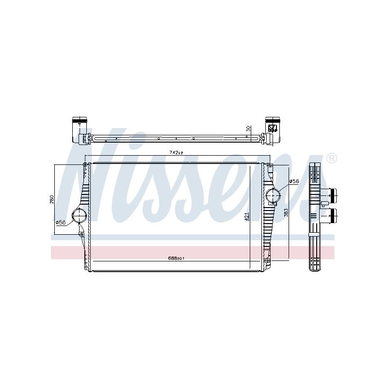 Intercooler Echangeur Radiateur Pour Volvo XC90 I Van 30741579 30748808 31274553