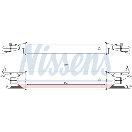 Intercooler Echangeur Radiateur Pour Fiat Grande Punto Alfa Romeo Mito 55700449
