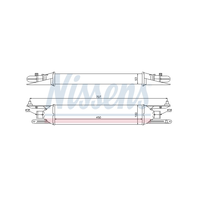 Intercooler Echangeur Radiateur Pour Fiat Grande Punto Alfa Romeo Mito 55700449