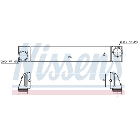 Intercooler Echangeur Radiateur Pour BMW Série 5 E60 E61 1751.7.787.446