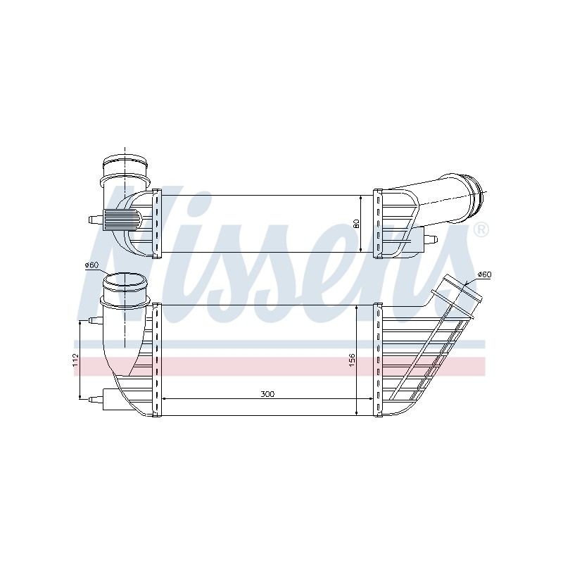 Intercooler Echangeur Radiateur Pour Peugeot 807 Fiat Toyota Citroën 0384.J9
