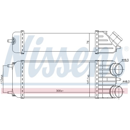 Intercooler Echangeur Radiateur Pour Peugeot 207 1007 Citroën C2 C3 I II
