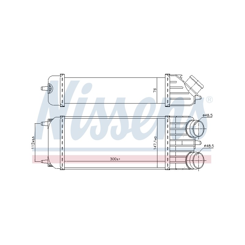 Intercooler Echangeur Radiateur Pour Peugeot 207 1007 Citroën C2 C3 I II