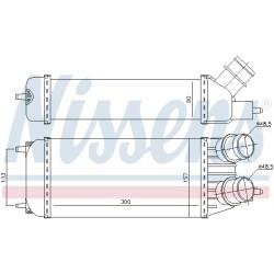 Intercooler Echangeur Radiateur Pour Peugeot Fiat Toyota Citroën 0384K4 0384.K4