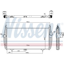 Intercooler Echangeur Radiateur Pour Peugeot 407 607 Citroën C5 II III C6