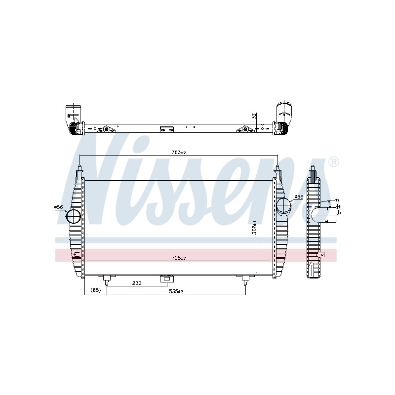 Intercooler Echangeur Radiateur Pour Peugeot 407 607 Citroën C5 II III C6