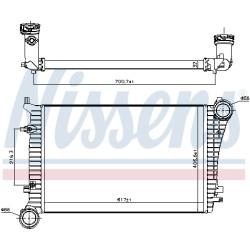 Intercooler Echangeur Radiateur Pour VW Audi Seat Skoda 3C0.145.803G 3C0145803D