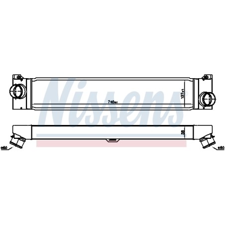 Intercooler Echangeur Radiateur Pour Peugeot Fiat Citroën 0384.K1 1347700080
