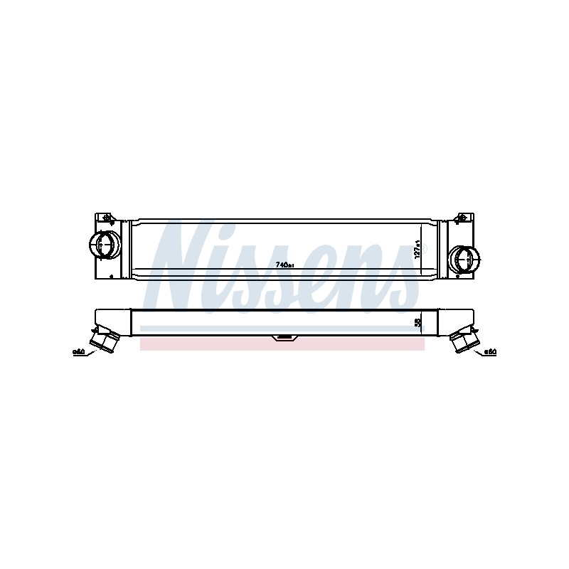 Intercooler Echangeur Radiateur Pour Peugeot Fiat Citroën 0384.K1 1347700080