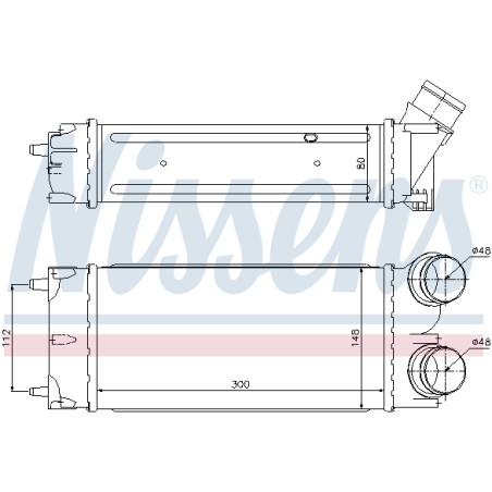 Intercooler Echangeur Radiateur Pour Peugeot 308 3008 5008 Partner Citroën