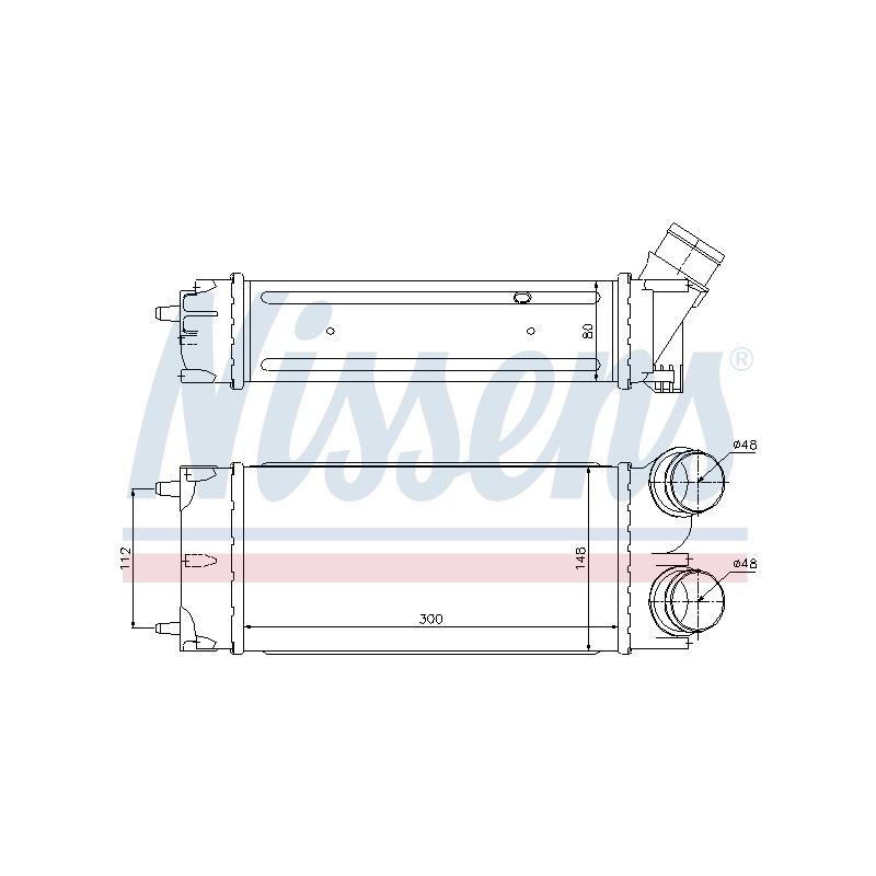 Intercooler Echangeur Radiateur Pour Peugeot 308 3008 5008 Partner Citroën