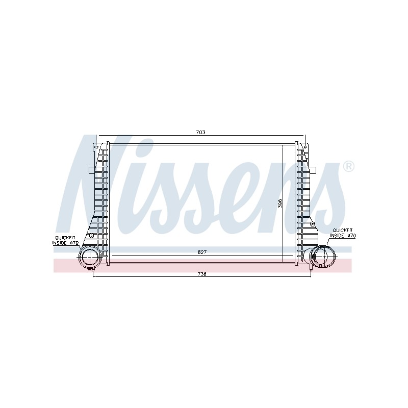 Intercooler Echangeur Radiateur Pour VW Bora Golf IV Seat Leon Toledo II