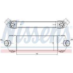 Intercooler Echangeur Radiateur Pour Ford Transit 1371241 1376241 1423732