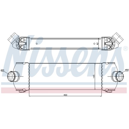Intercooler Echangeur Radiateur Pour Ford Transit 1371241 1376241 1423732