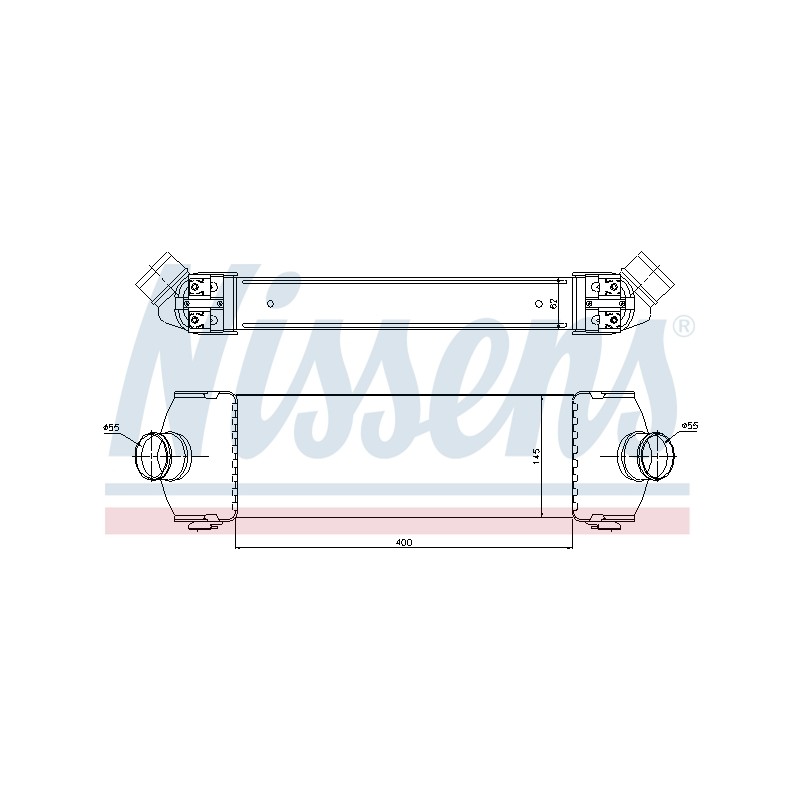 Intercooler Echangeur Radiateur Pour Ford Transit 1371241 1376241 1423732