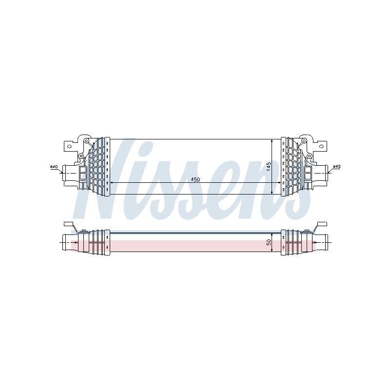Intercooler Echangeur Radiateur Pour Ford Fiesta V Fusion Mazda 2