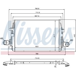 Intercooler Echangeur Radiateur Pour Alfa Romeo 159 Brera Spider