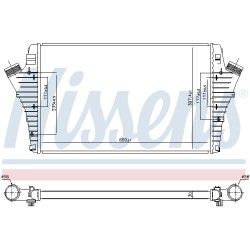 Intercooler Echangeur Radiateur Pour Opel Fiat Cadillac Saab 13205149 51770417
