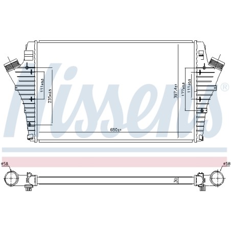 Intercooler Echangeur Radiateur Pour Opel Fiat Cadillac Saab 13205149 51770417
