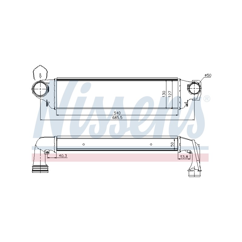 Intercooler Echangeur Radiateur Pour BMW Série 3 E46 1751.7.786.351 7.786.351