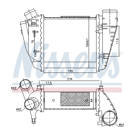 Intercooler Echangeur Radiateur Pour Audi A4 8E0145806C 8E0145806D 8E0198806
