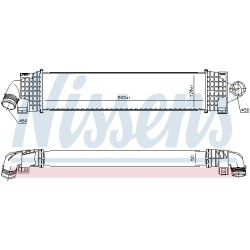 Intercooler Echangeur Radiateur Pour Fiat Ducato Ford C-Max II Focus III S-Max