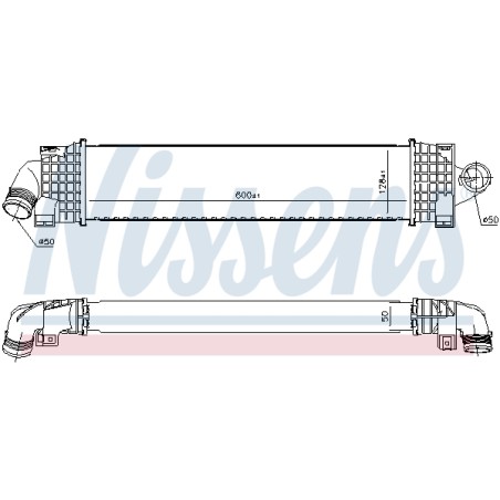 Intercooler Echangeur Radiateur Pour Fiat Ducato Ford C-Max II Focus III S-Max