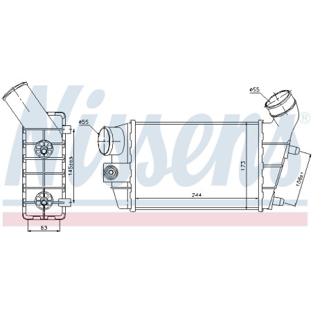 Intercooler Echangeur Radiateur Pour Alfa Romeo 147 GT