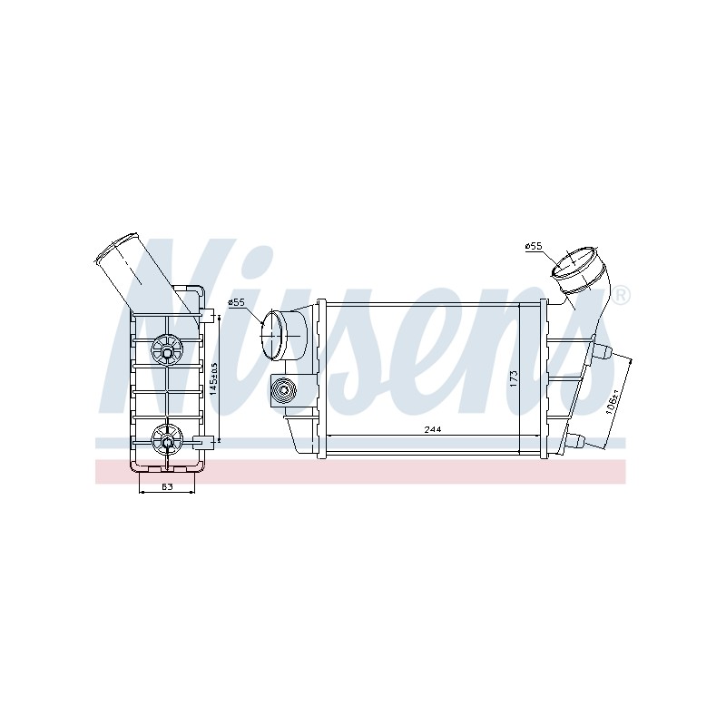 Intercooler Echangeur Radiateur Pour Alfa Romeo 147 GT